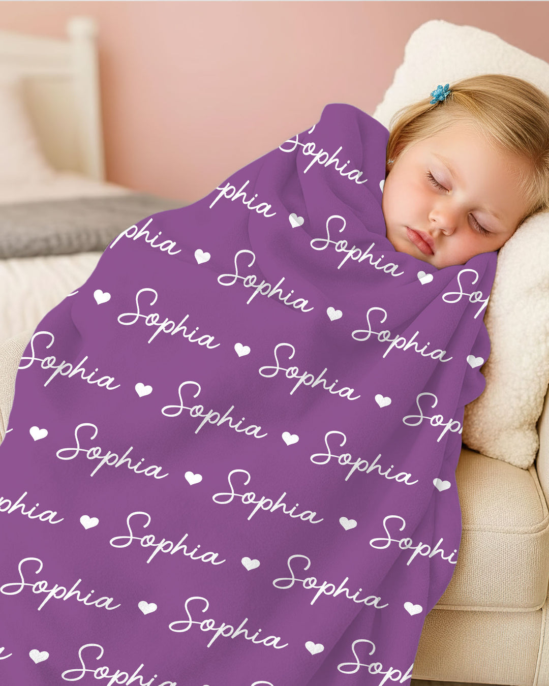 Sweetheart Script Bamboo Blanket