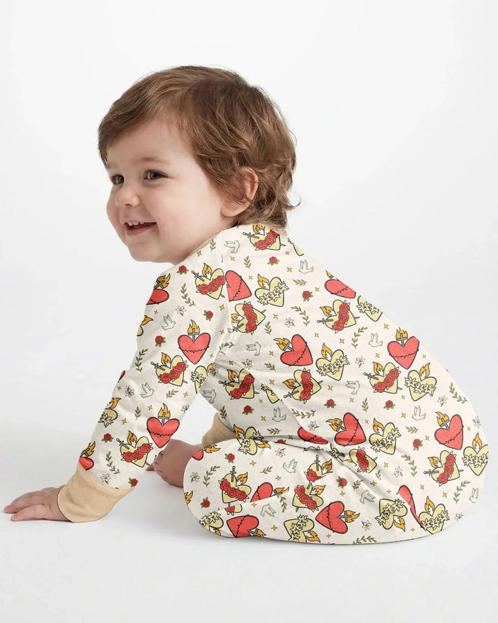 Three Sacred Hearts Bamboo Convertible Zippy