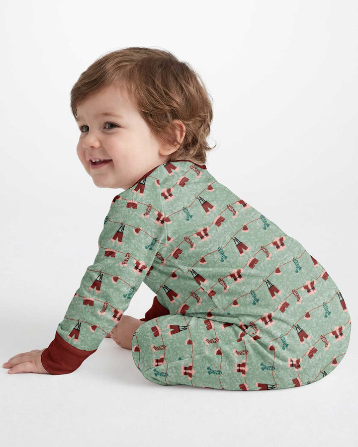 Santa In The Snow Bamboo Convertible Zippy