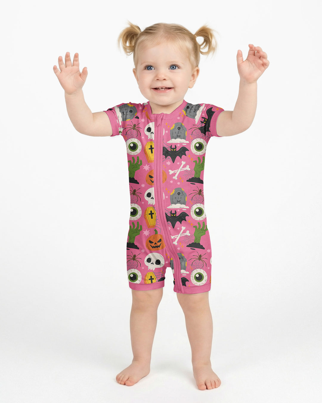 Little Monsters Bamboo Shorty Zippy For Halloween