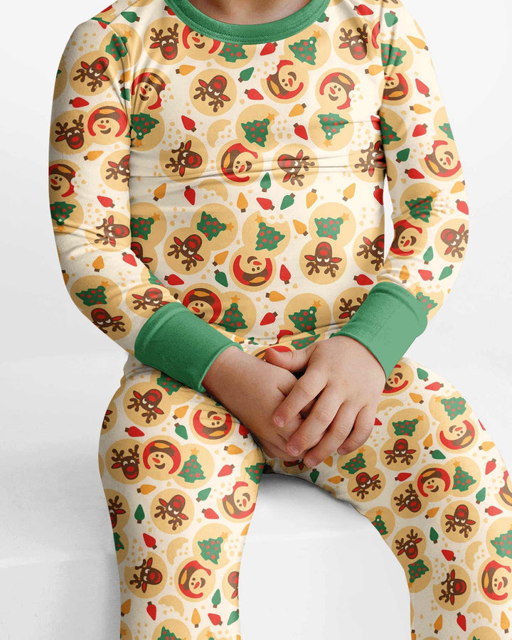 Christmas Sugar Cookie  Bamboo Two Piece Long Sleeve Pajama Set