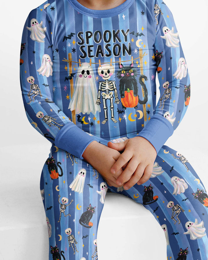 Spooky Season Kids Bamboo Two Piece Long Sleeve Pajama Set