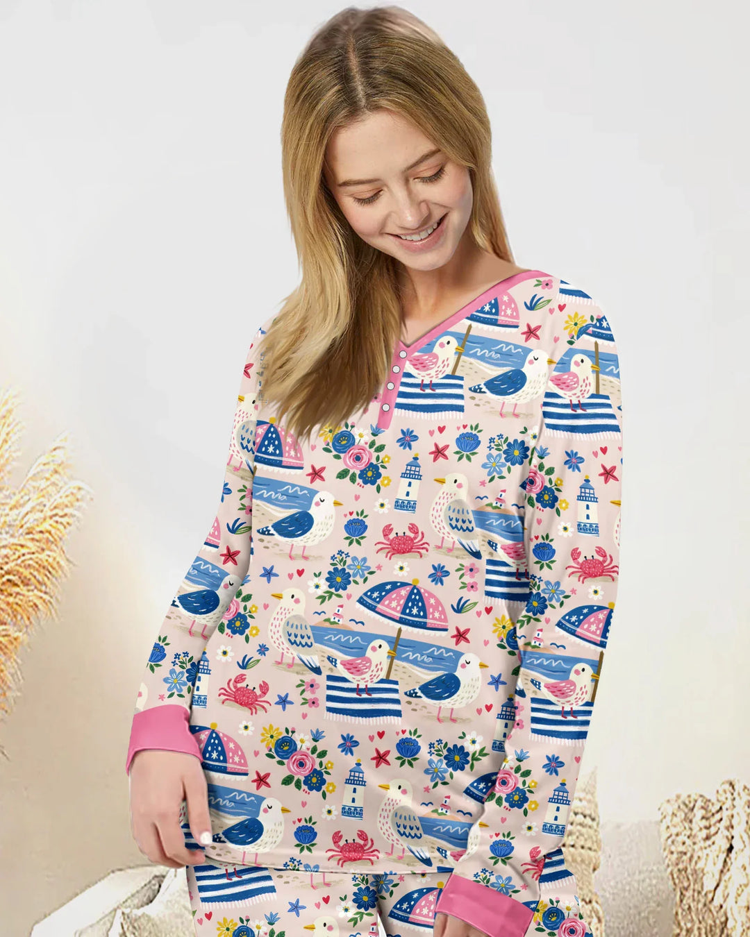 Vorlage Bambus Damen Pyjama Set