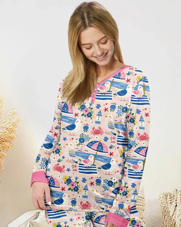Vorlage Bambus Damen Pyjama Set