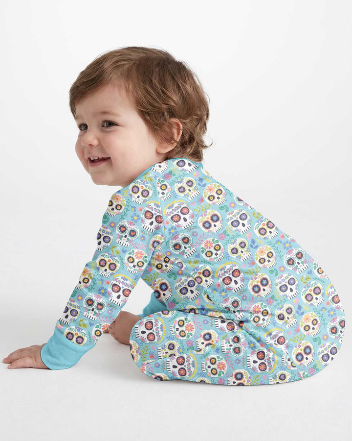 Floral Skull Bamboo Convertible Zippy