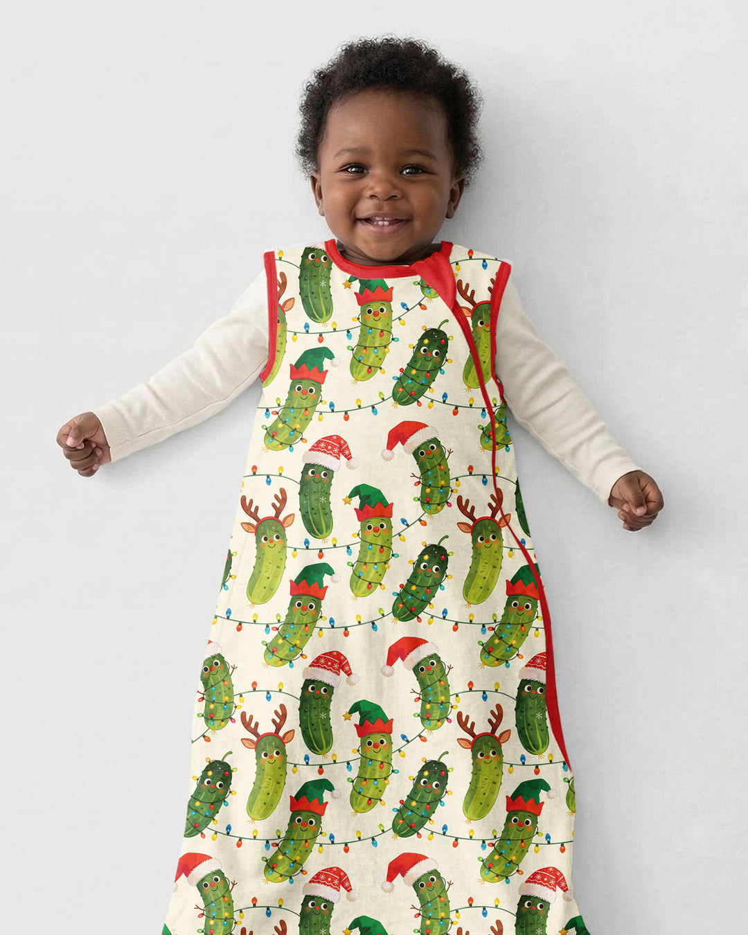 Cheerful Christmas Pickle Bamboo Sleep Bag