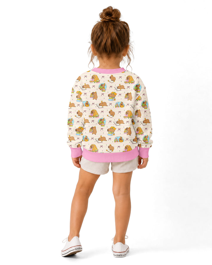Sweatshirt mit Rundhalsausschnitt aus Bambusfaser