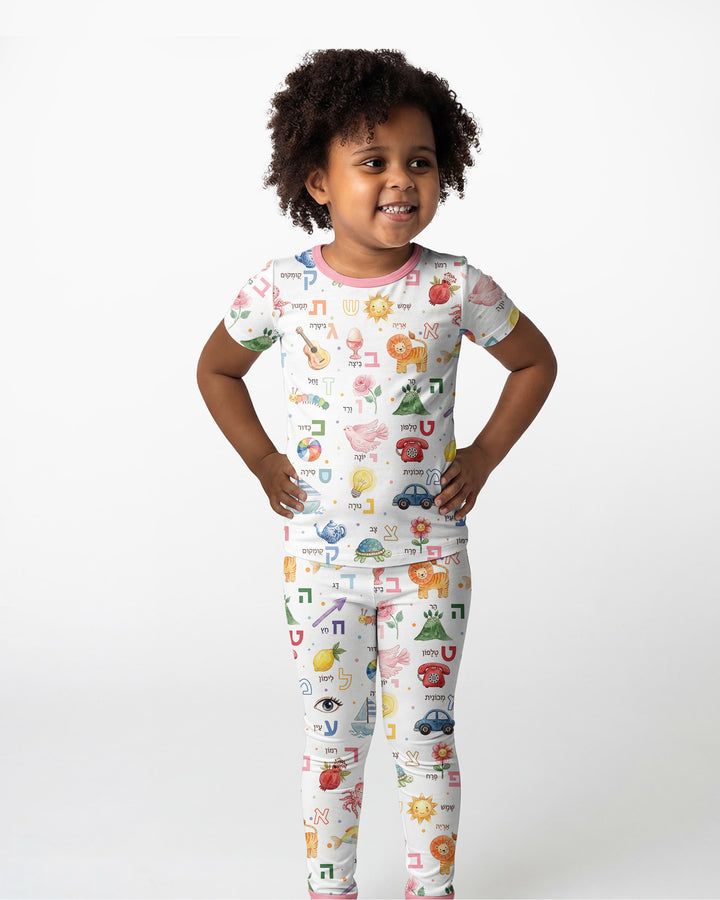Zweiteiliges, kurzärmliges Pyjama-Set mit Marienkäfern