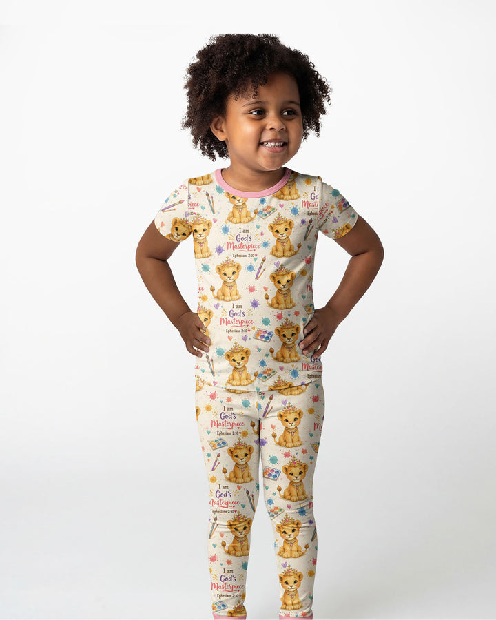 Zweiteiliges, kurzärmliges Pyjama-Set mit Marienkäfern