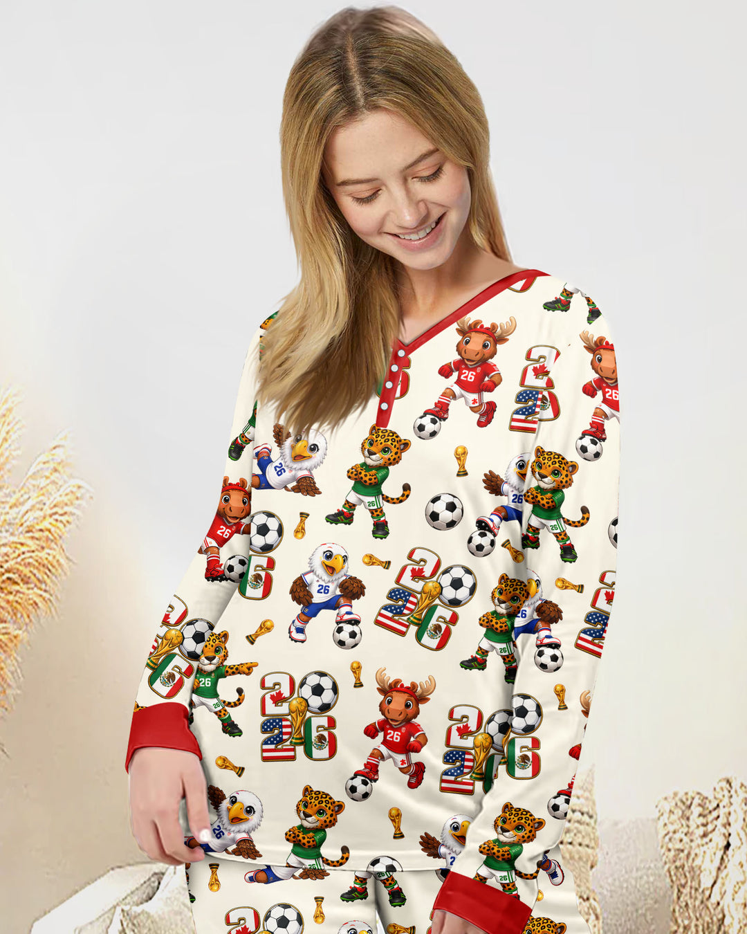 Vorlage Bambus Damen Pyjama Set