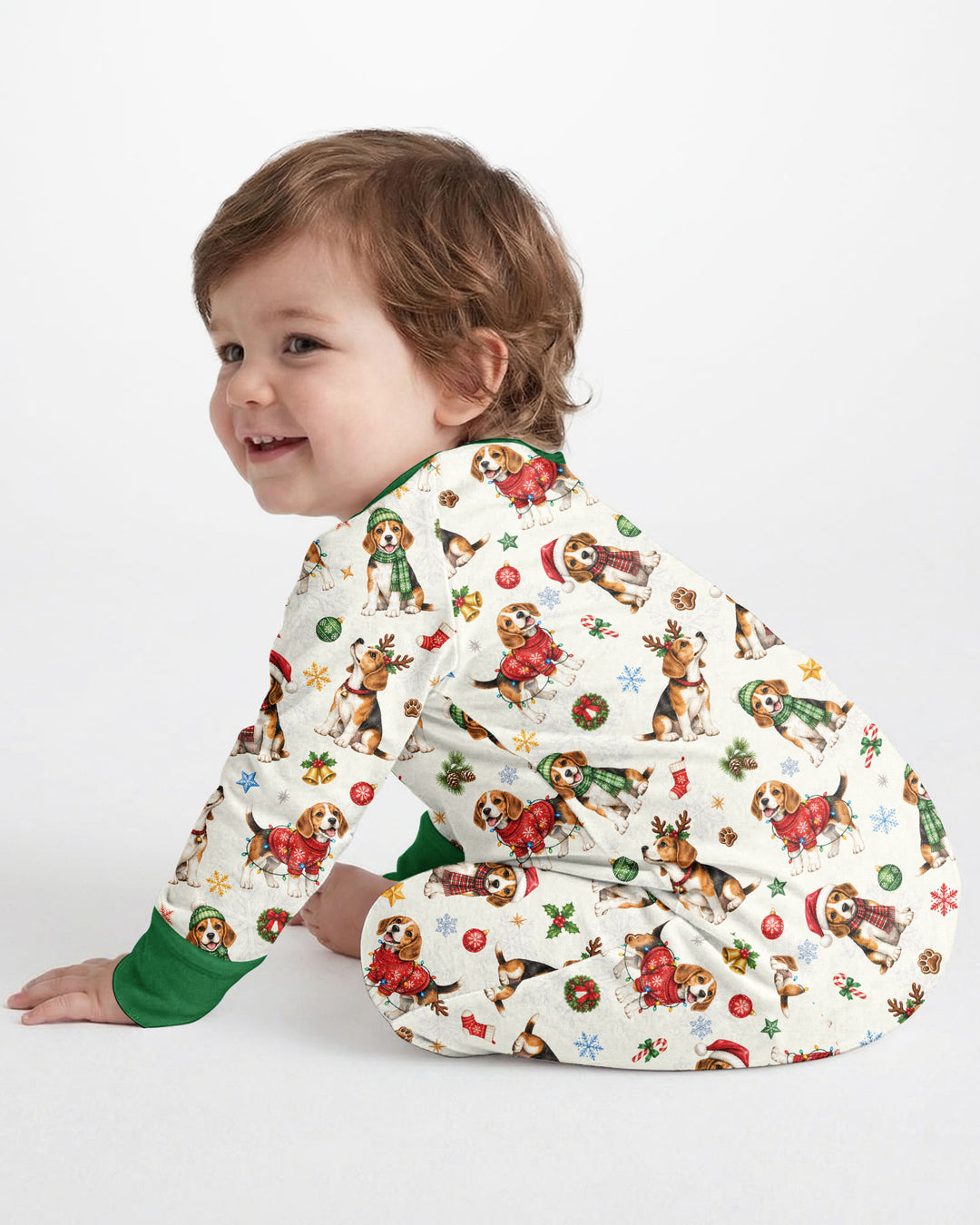 Beagle Christmas Bamboo Convertible Zippy