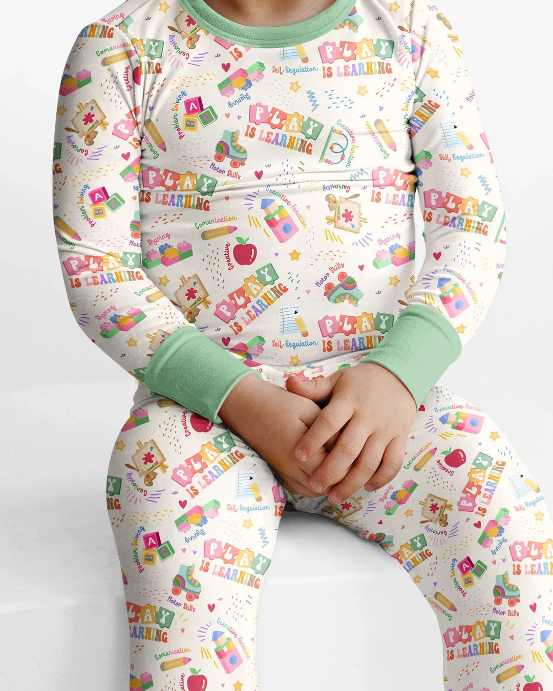 Play and Learn Bamboo Two Piece Long Sleeve Pajama Set