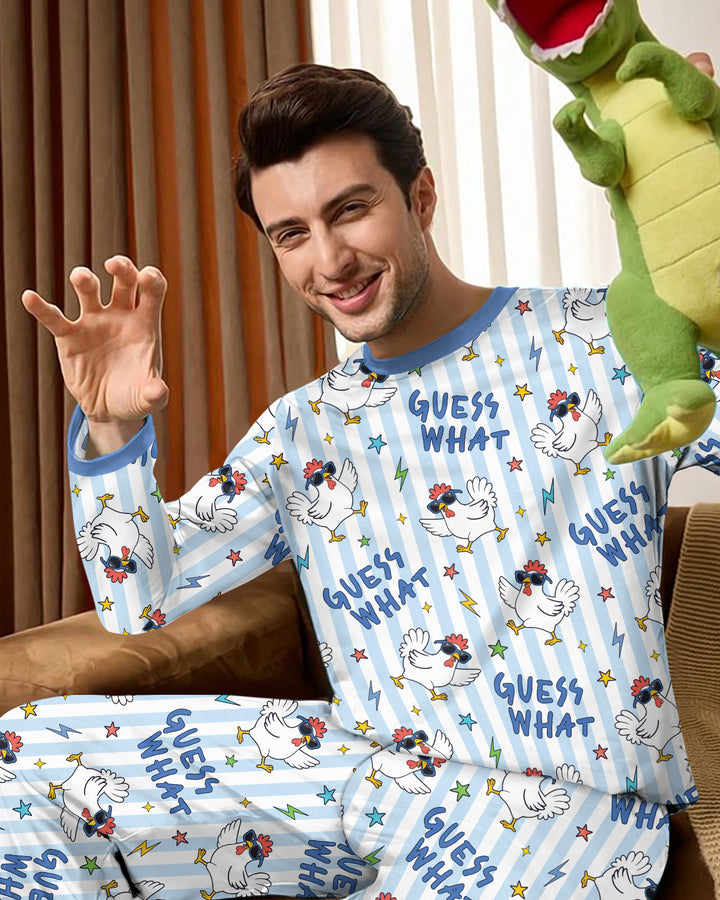 Guess What? Chicken Butt! Bamboo Men's Pajama Set