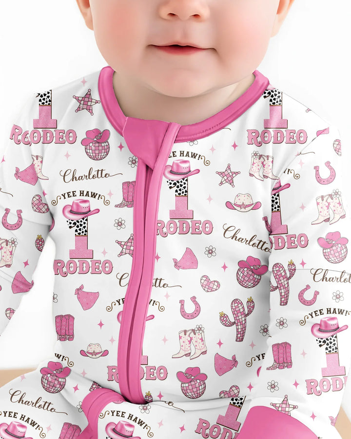 Personalized Birthday Rodeo Bamboo Convertible Zippy