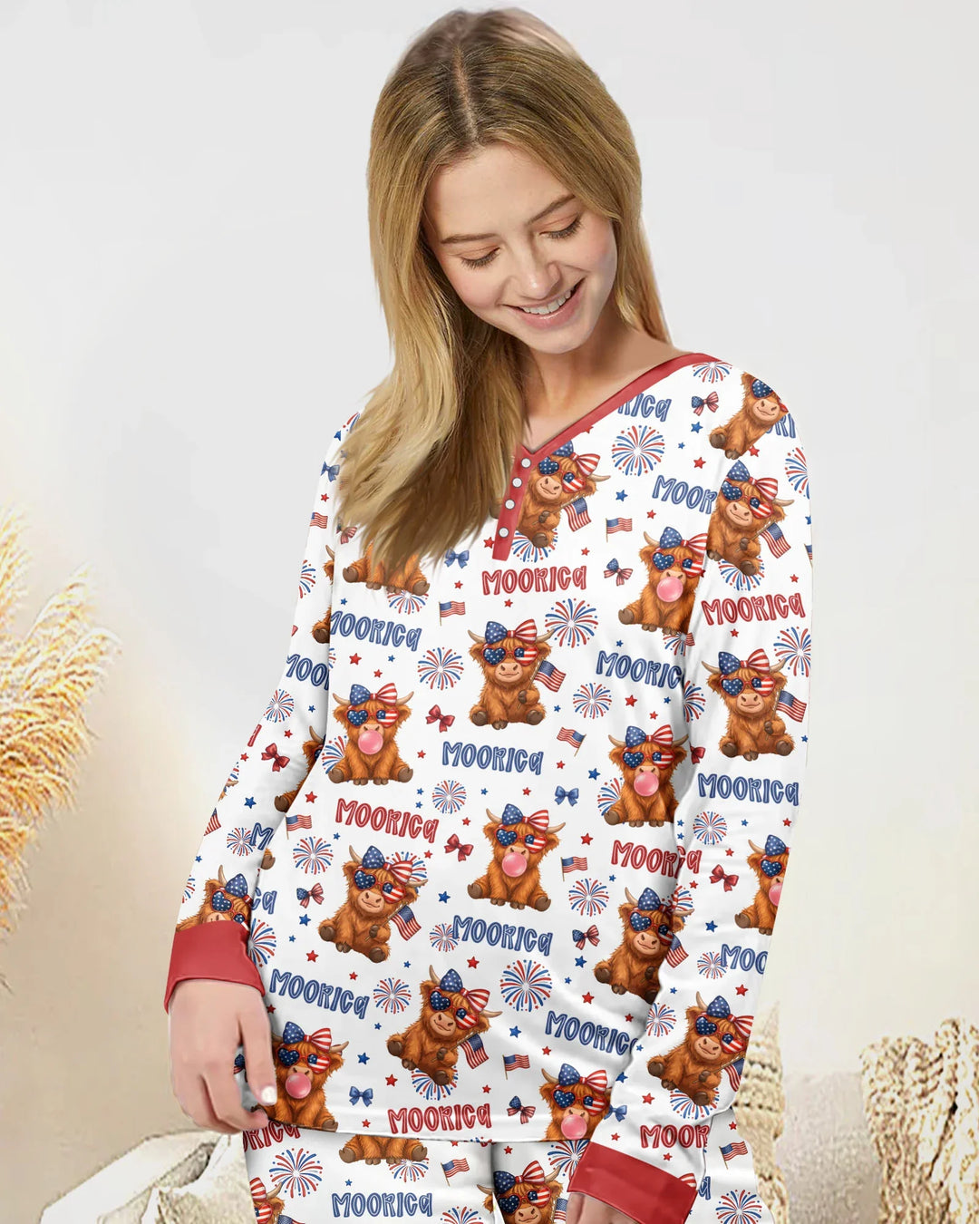 Vorlage Bambus Damen Pyjama Set