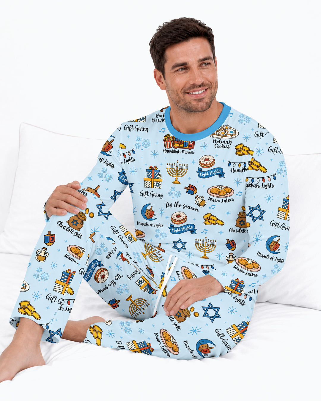 Hanukkah Night Bamboo Men's Pajama Set