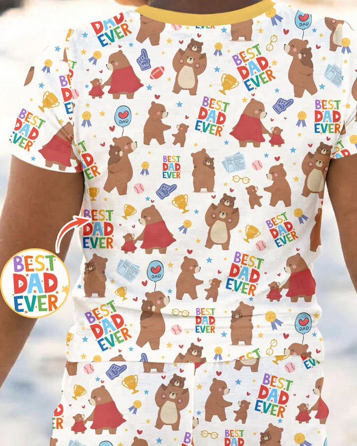 Zweiteiliges, kurzärmliges Pyjama-Set mit Marienkäfern
