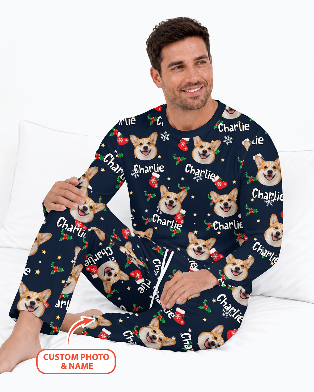 My Furry Christmas Bamboo Men's Pajama Set