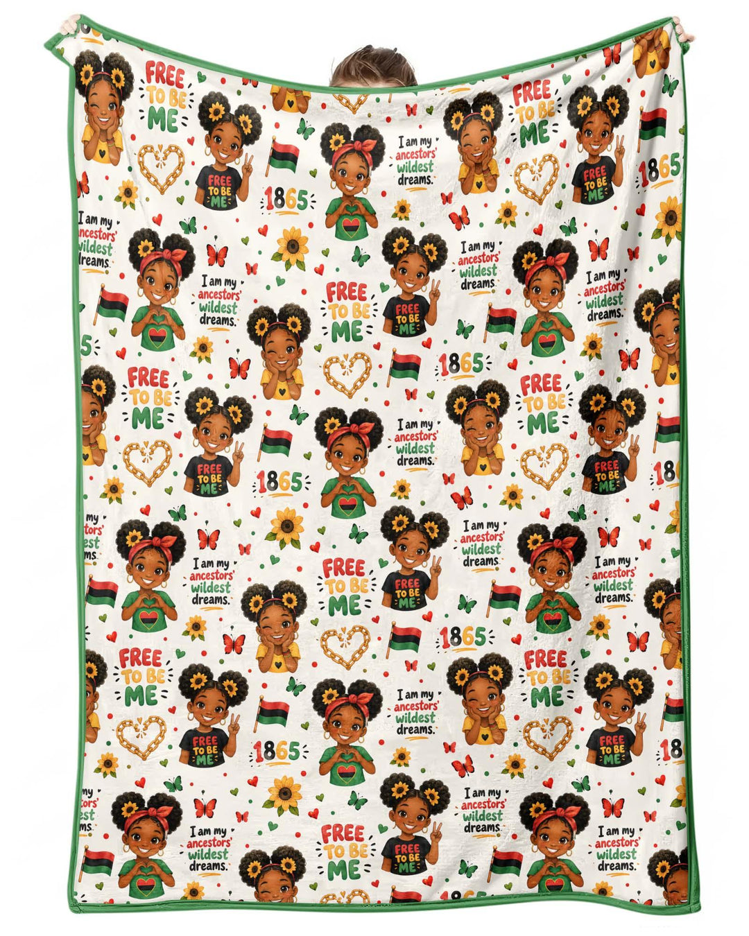Juneteenth I am My Ancestors' Wildest Dream Bamboo Blanket