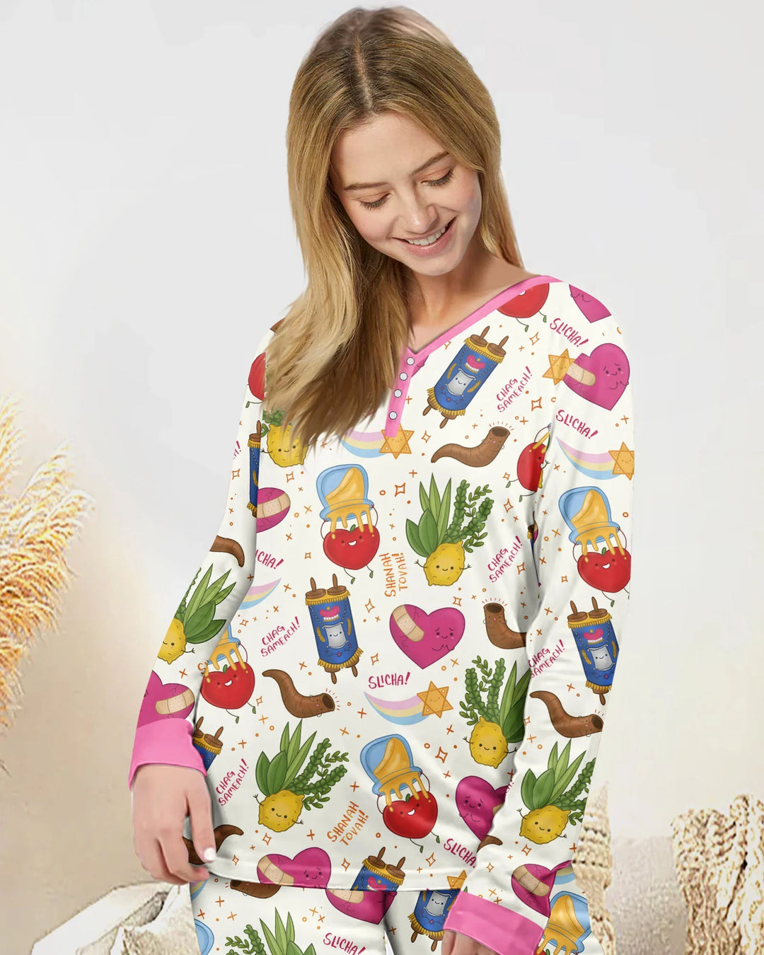 Vorlage Bambus Damen Pyjama Set