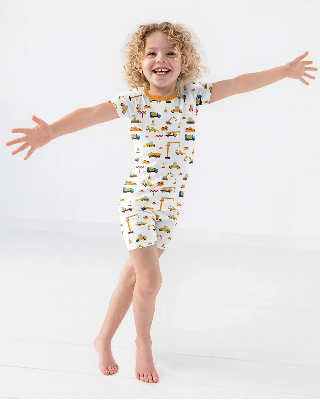 Konstruktion Bambus Zweiteiliger Kurzarm-Shorts-Pyjama-Set