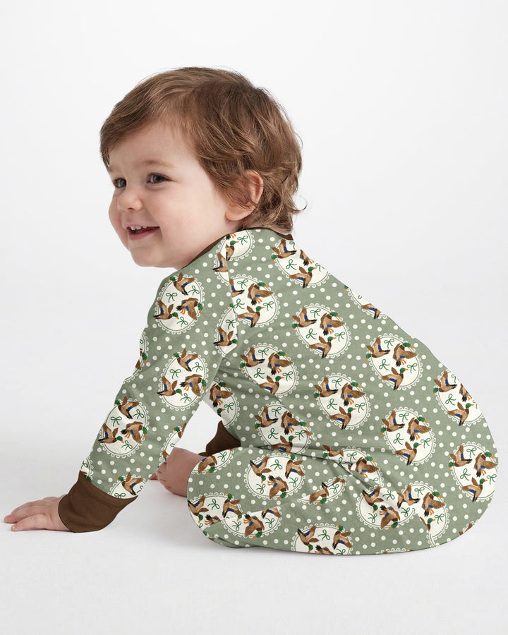 Dapper Ducks & Bows Bamboo Convertible Zippy