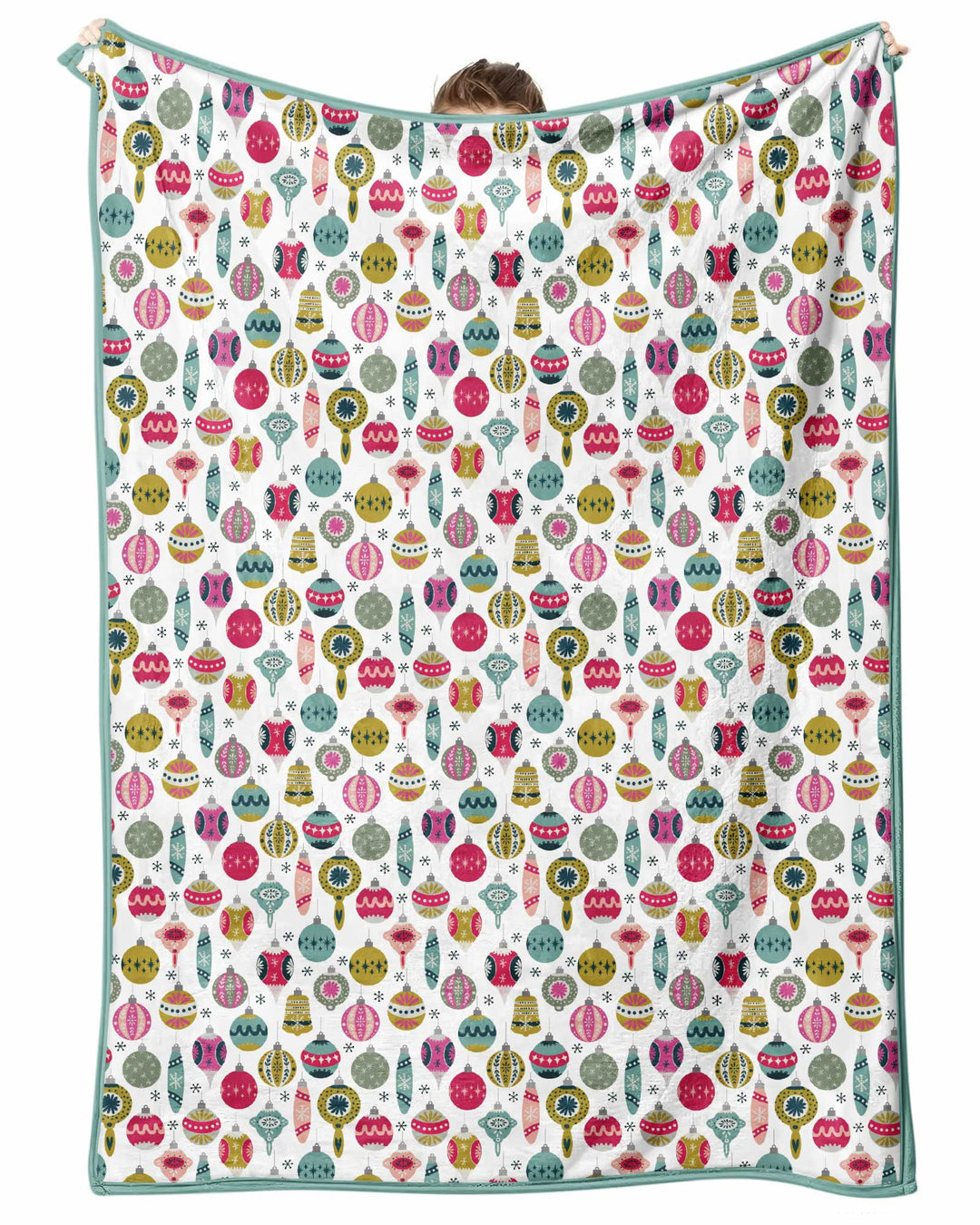 Tiny Christmas Ornaments Bamboo Blanket