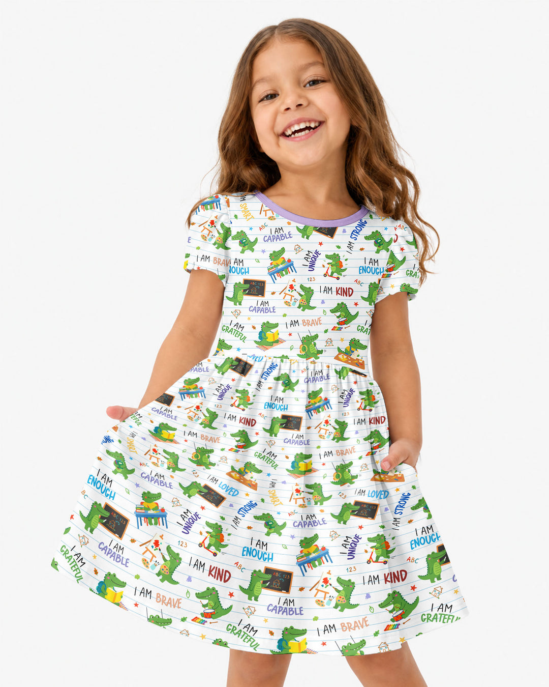 Brave Gator Days Bamboo Twirl Dress