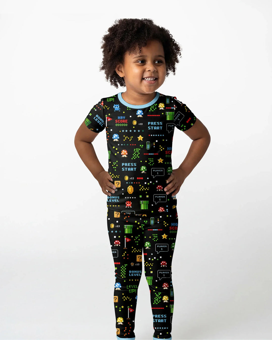 Zweiteiliges, kurzärmliges Pyjama-Set mit Marienkäfern