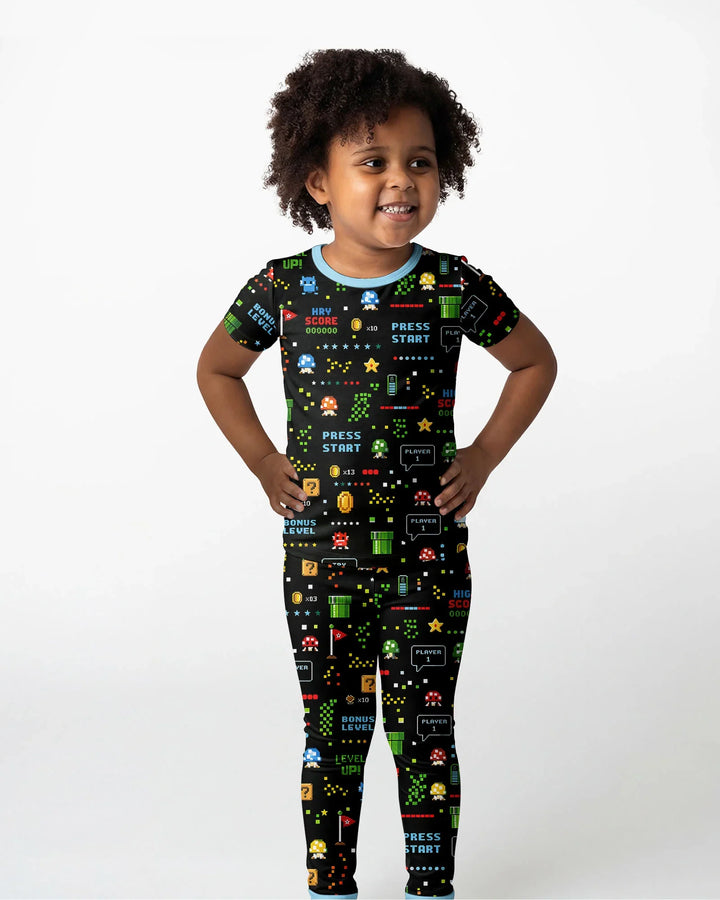 Zweiteiliges, kurzärmliges Pyjama-Set mit Marienkäfern