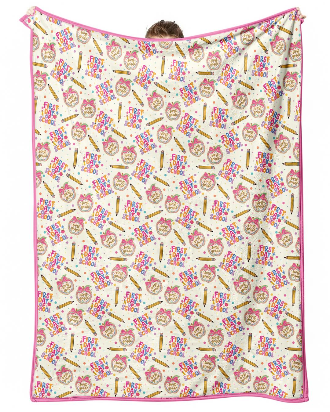 Custom School Grade First Day Cutie Bamboo Blanket