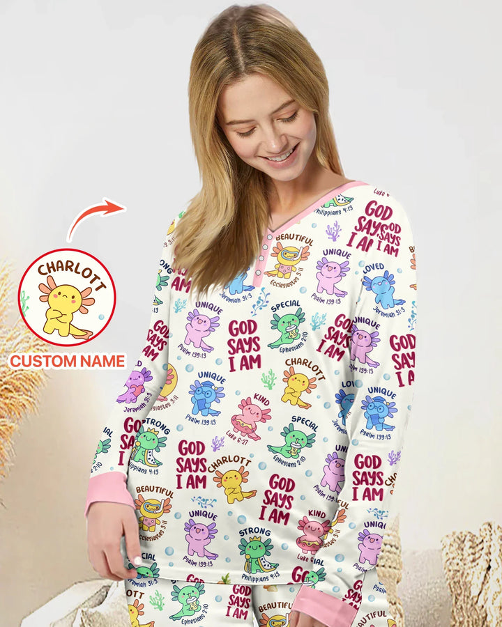 Vorlage Bambus Damen Pyjama Set