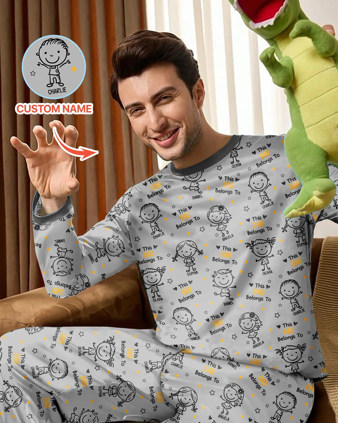 Vorlage Benutzerdefiniertes Herren-Pyjama-Set