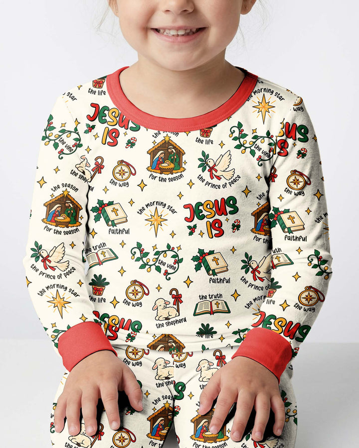 Names of Jesus Bamboo Two Piece Long Sleeve Pajama Set
