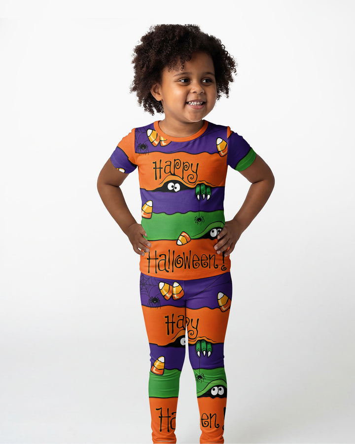 Happy Halloween Bamboo Two Piece Short Sleeve Pajama Set