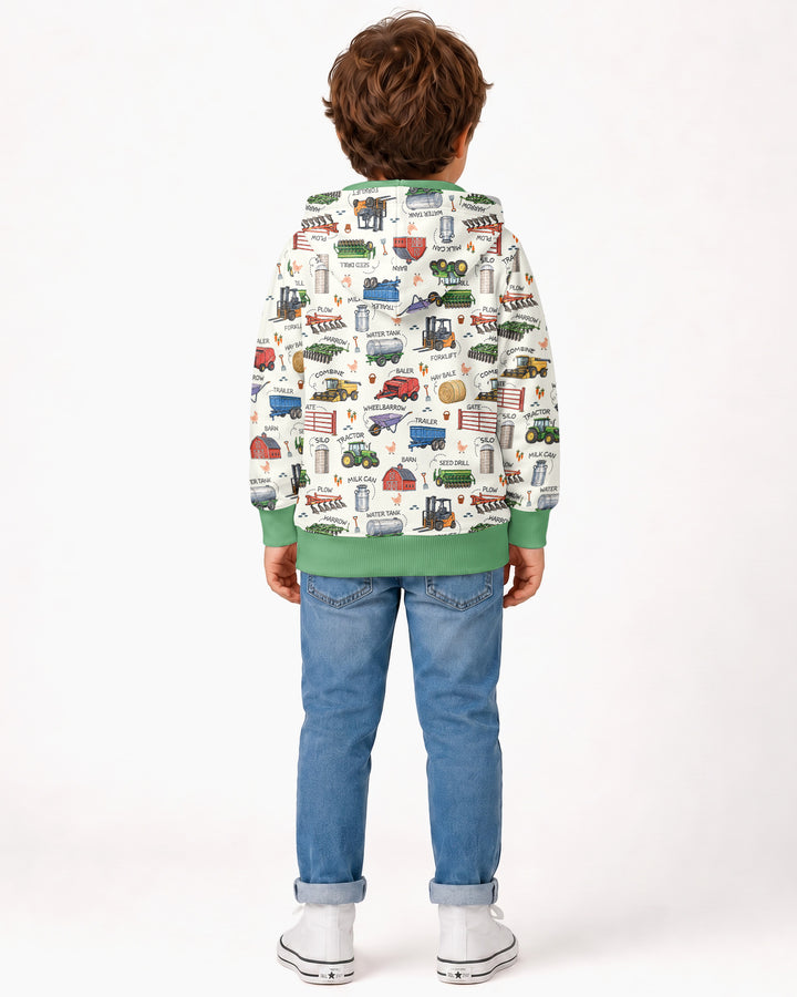 Little Farmer Bamboo Zip Hoodie