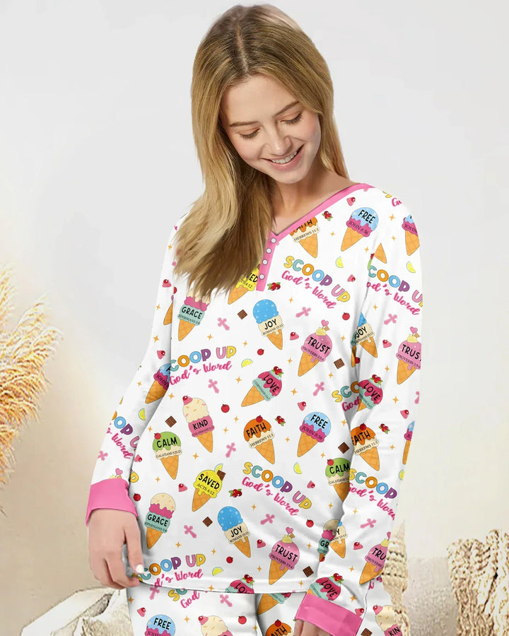 Vorlage Bambus Damen Pyjama Set