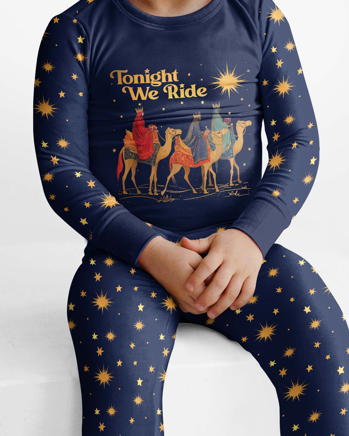 Tonight We Ride Bamboo Two Piece Long Sleeve Pajama Set