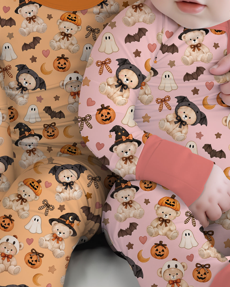 Cozy Coquette Teddy Bear Halloween Bamboo Convertible Zippy