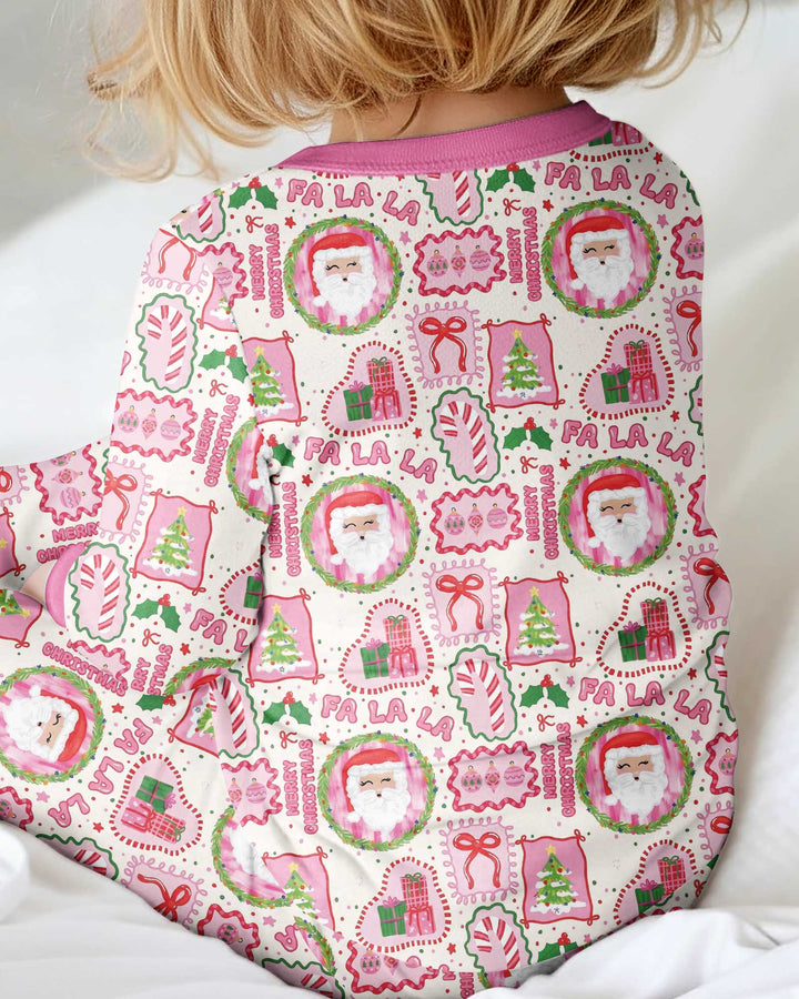 Fa La La Pink Christmas Bamboo Convertible Zippy