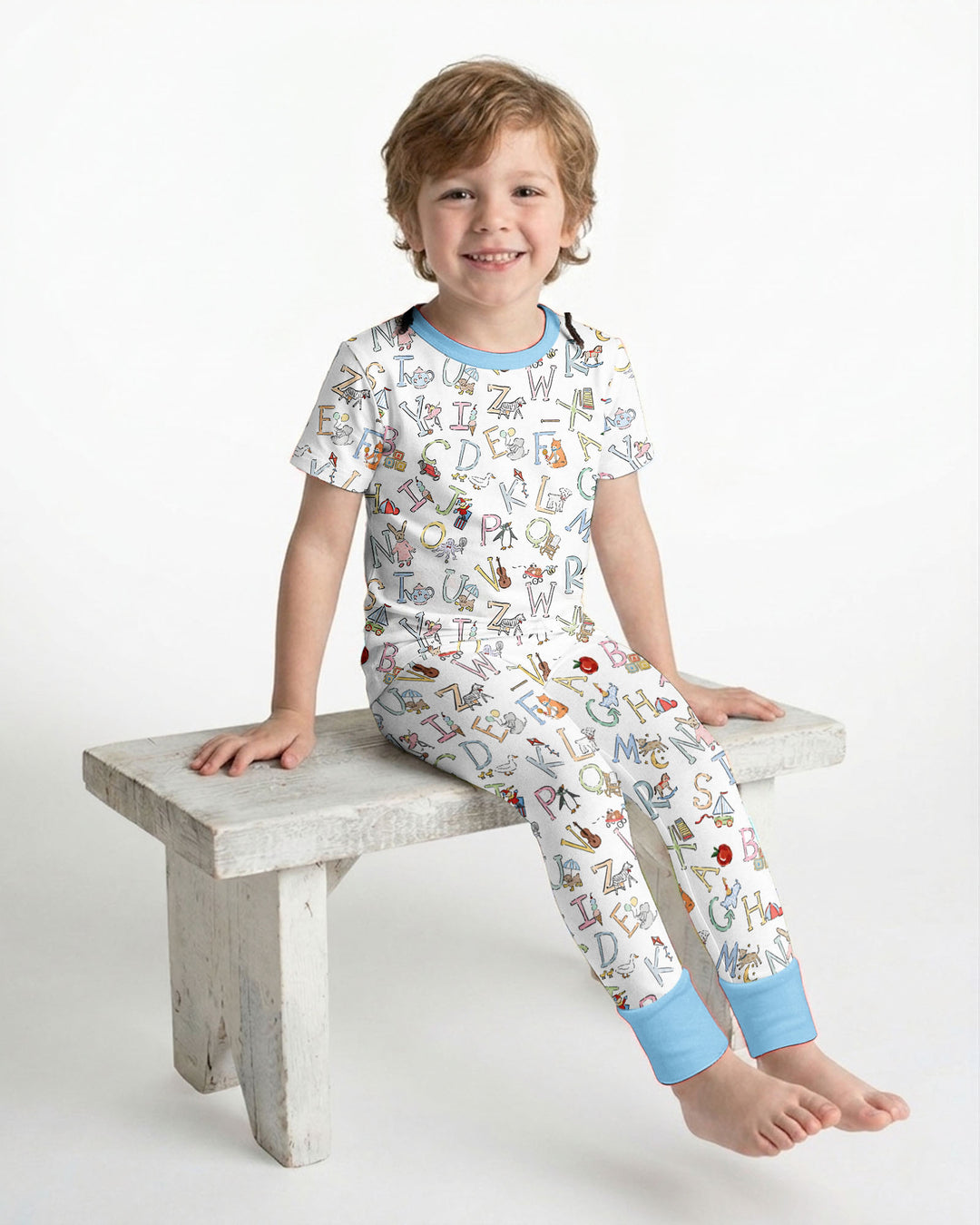 Zweiteiliges, kurzärmliges Pyjama-Set mit Marienkäfern