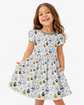 Playful Monster Friends Bamboo Twirl Dress