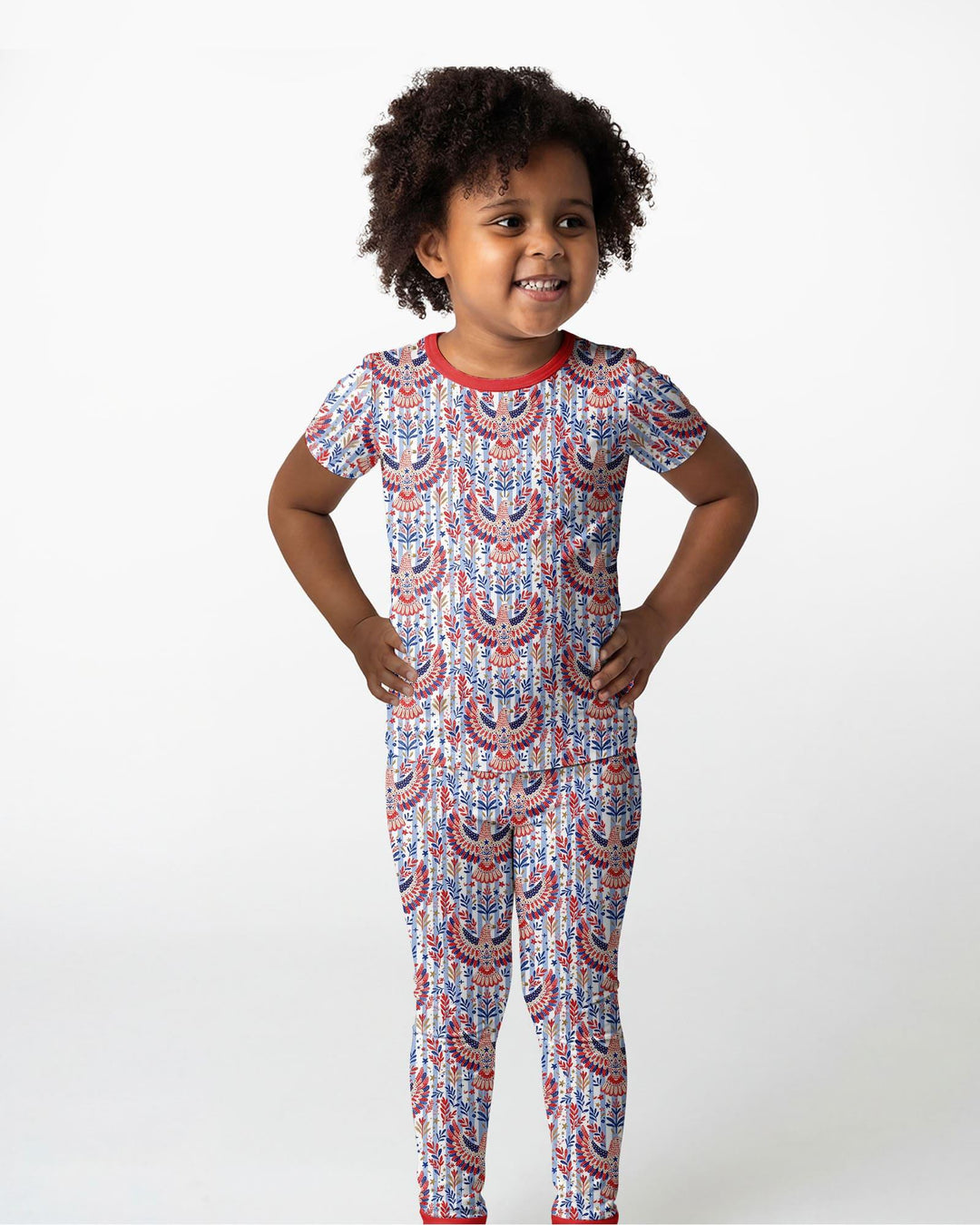 Zweiteiliges, kurzärmliges Pyjama-Set mit Marienkäfern