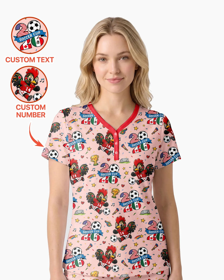 We Are The Champions Soccer Cup 2026 Bamboo Women Short Sleeve Short Pajama Set