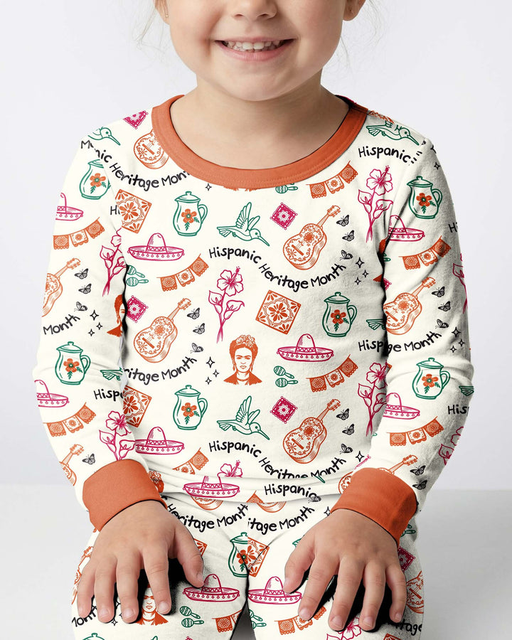 Hispanic Heritage Month Bamboo Two Piece Long Sleeve Pajama Set