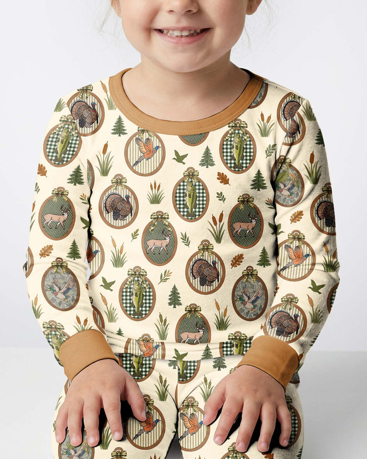 Hunting Season Bamboo Two Piece Long Sleeve Pajama Set