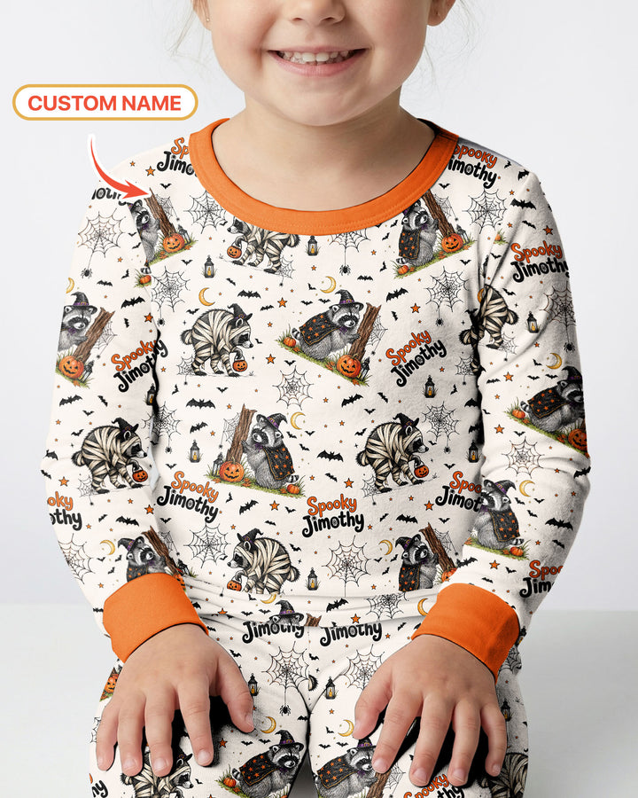 Spooky Jimothy Bamboo Two Piece Long Sleeve Pajama Set