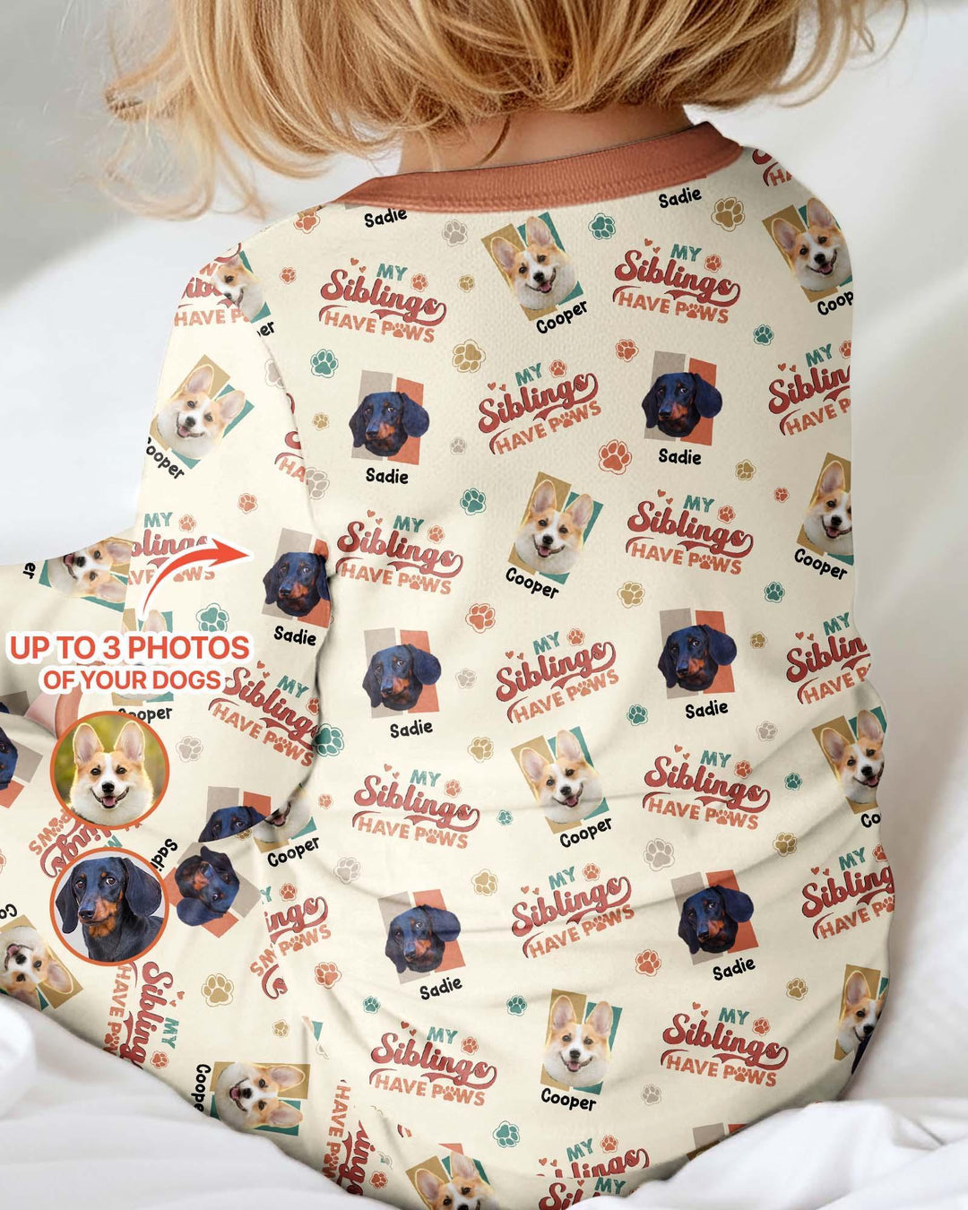 Gerippte Babykleidung mit individuellem Foto - Weich &amp; Skizzenhaft
