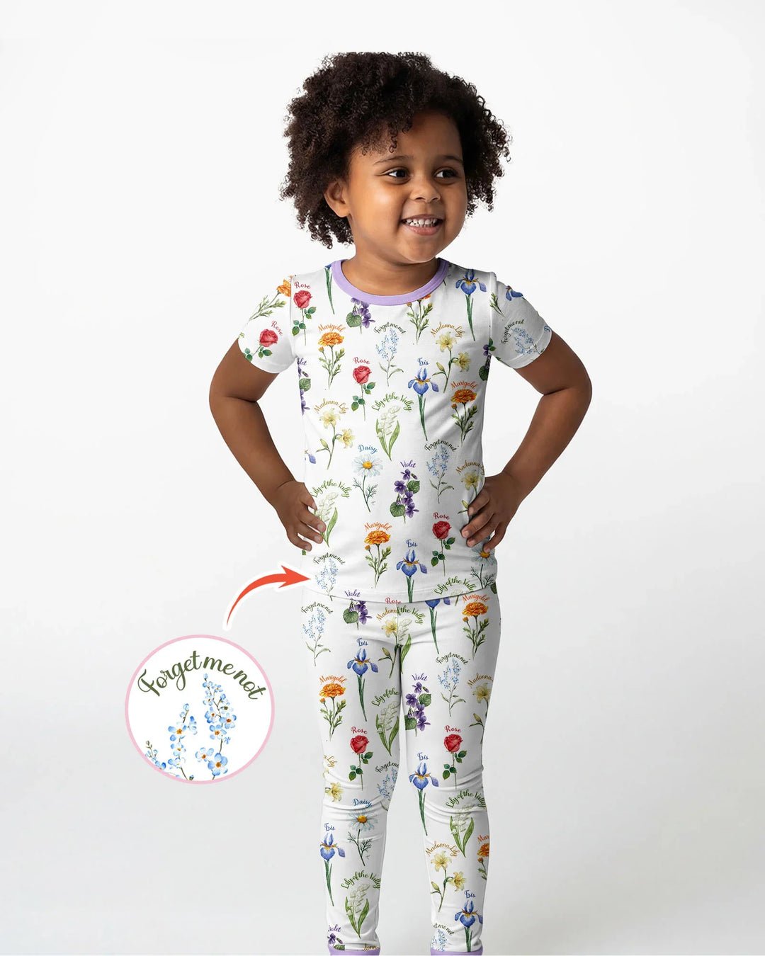 Zweiteiliges, kurzärmliges Pyjama-Set mit Marienkäfern