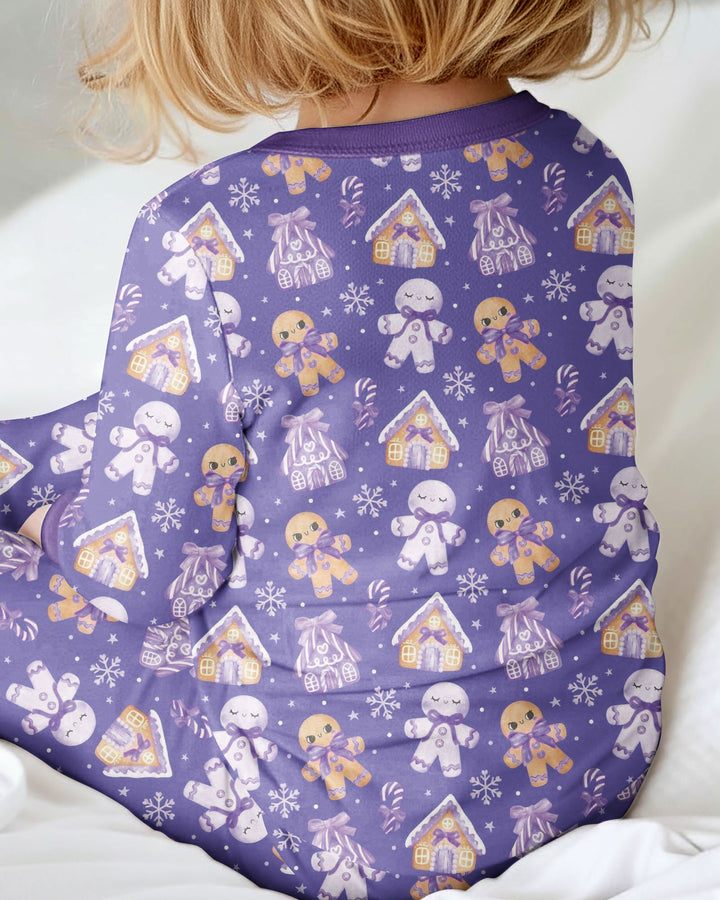 Purple Gingerbread Village Bamboo Convertible Zippy